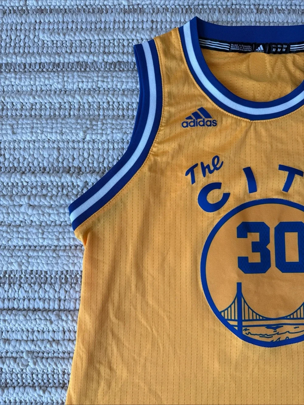 Adidas Steph Curry #30 Golden State Warriors Jersey Youth Med +2 Length THE CITY